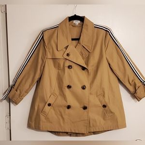 Crown and Ivory Peacoat with Stripe Size Medium Womens.